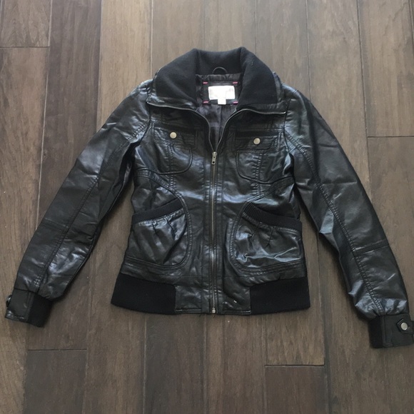 Xhilaration Jackets & Blazers - Faux Black Leather Jacket